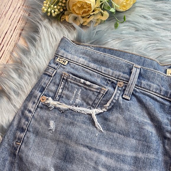 Citizens of Humanity Slouchy Fit Corey Distressed Shorts sz 27 - Picture 2 of 11